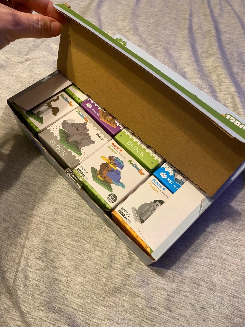 Fun Little Toys Building Blocks 12 Individual Boxes Included Inside NEW